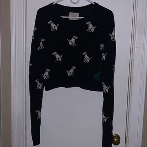 Cute Abercrombie Dog Crop Sweater